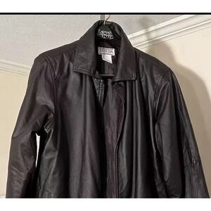 Men's Venezia‎ Vitals Leather Coat-Shell 100% Leather-Lining Polyester-Size A8